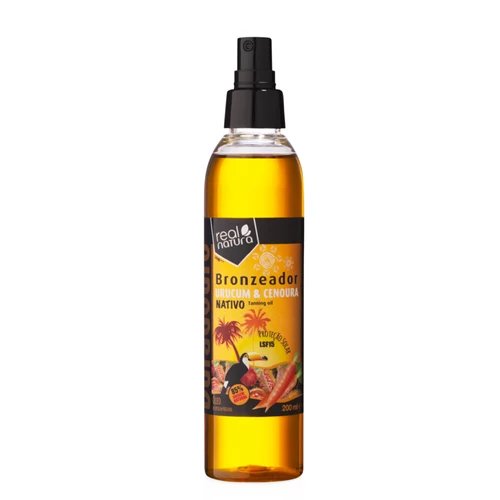 Real Natura Bronzeador Urucum E Cenoura LSF15 - Protecção Solar